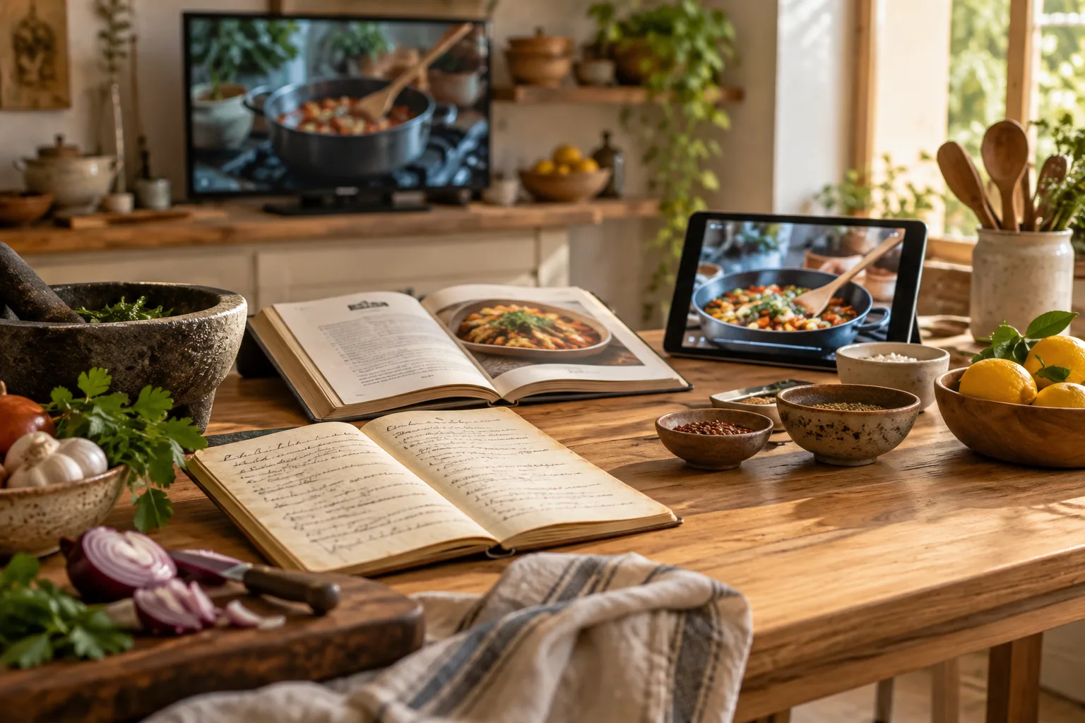 De la cuisine partagée à l’écran : l’évolution de la transmission orale des recettes