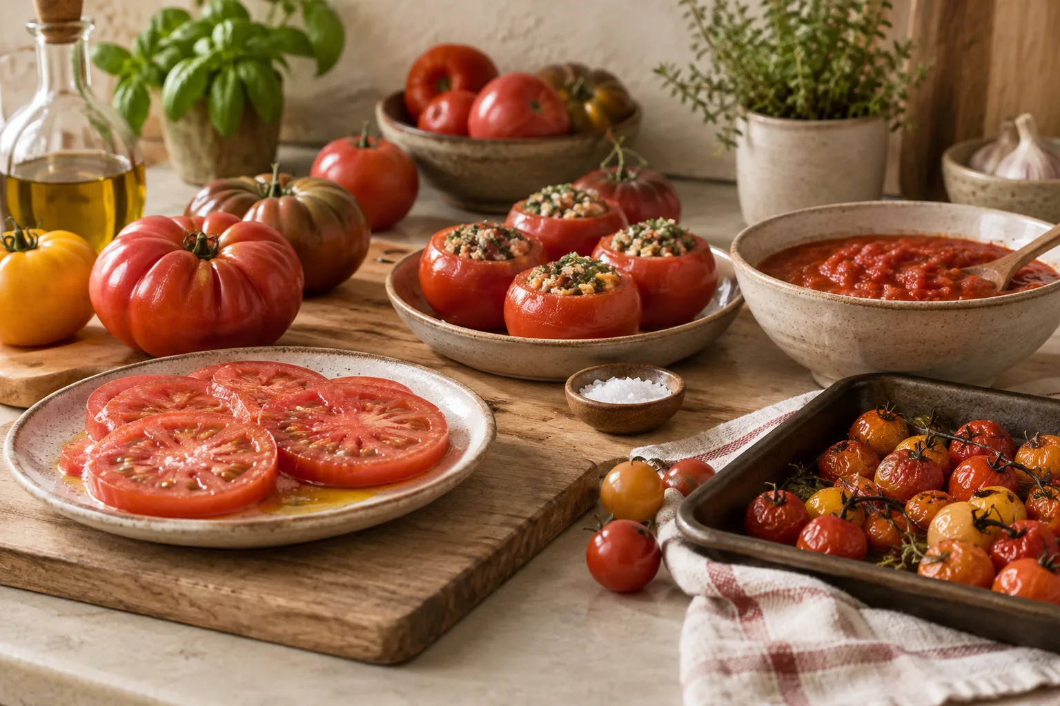 Qué comprar y cómo cocinar tomates de verano