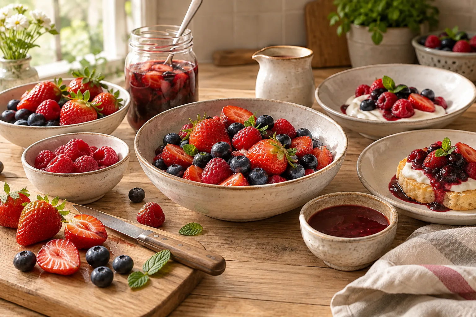 Beeren: einfache Techniken für mehr Genuss