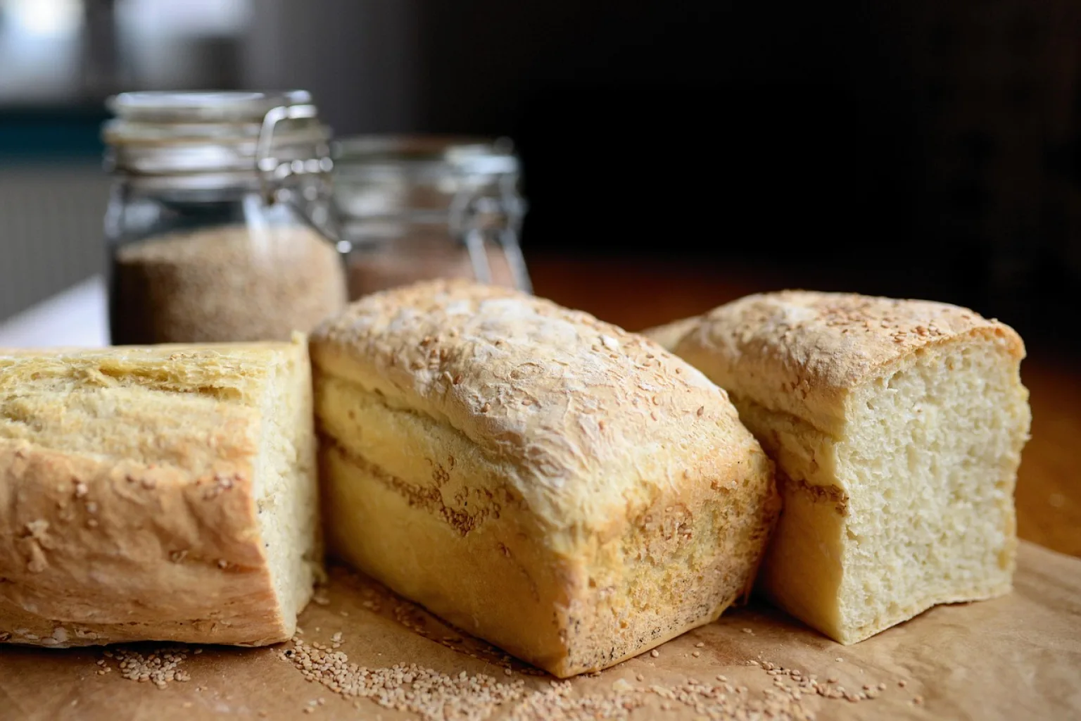 Pain blanc sans croûte