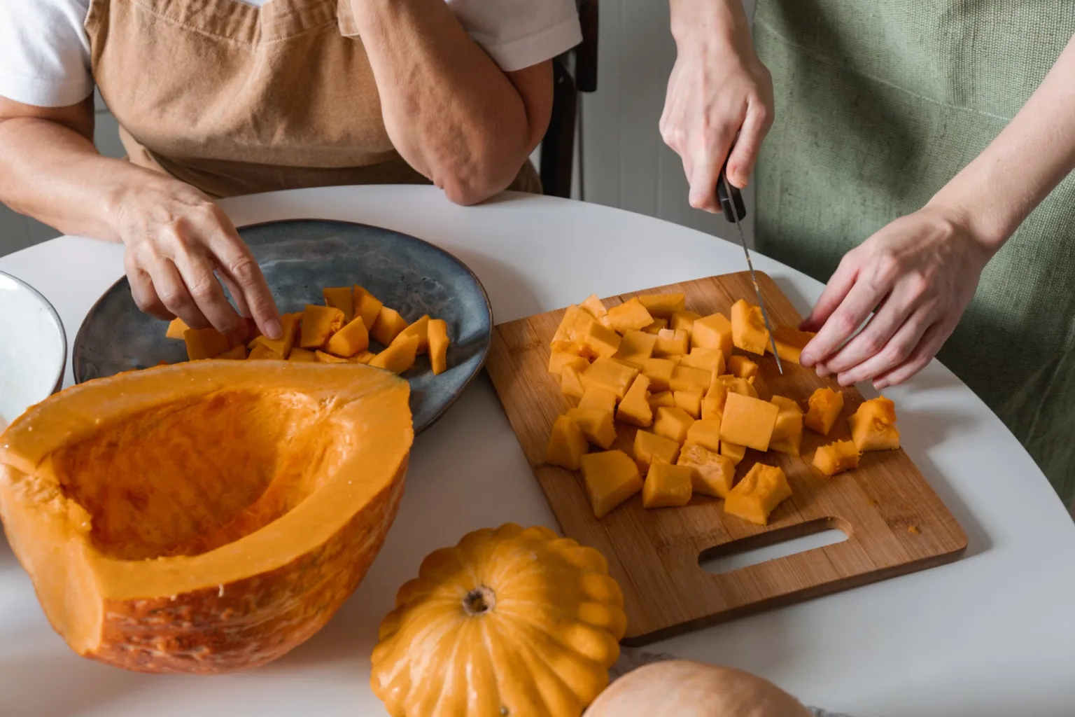 Courge pelée