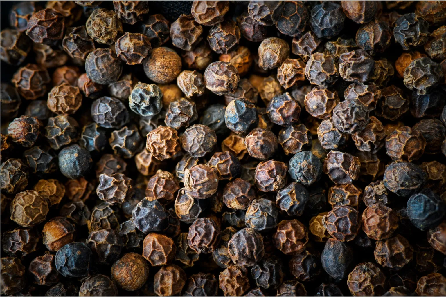 Black peppercorns