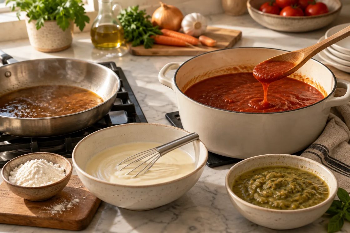 Grundlagen: So lernst du, eine Sauce anzudicken