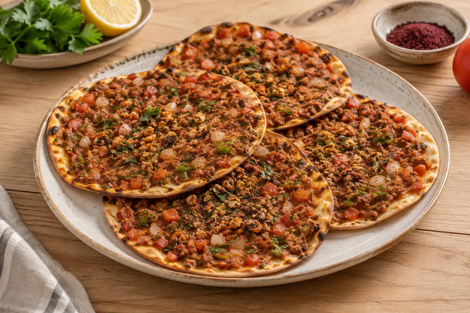 Lahmacun turco all’agnello