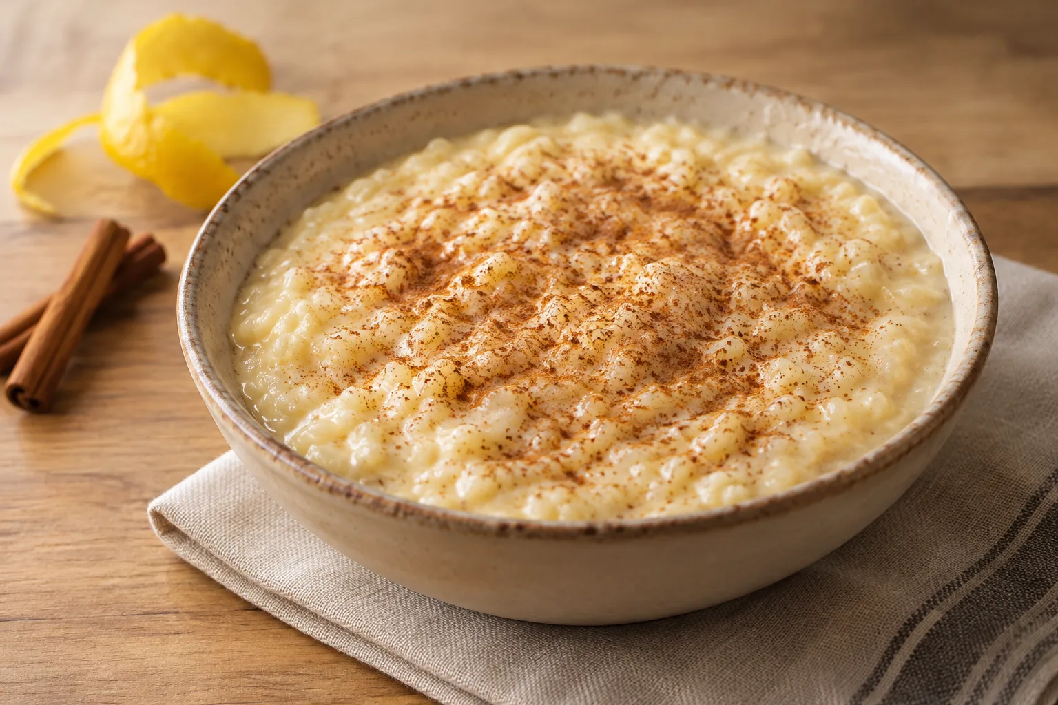 Portugiesischer Arroz doce mit Eigelb