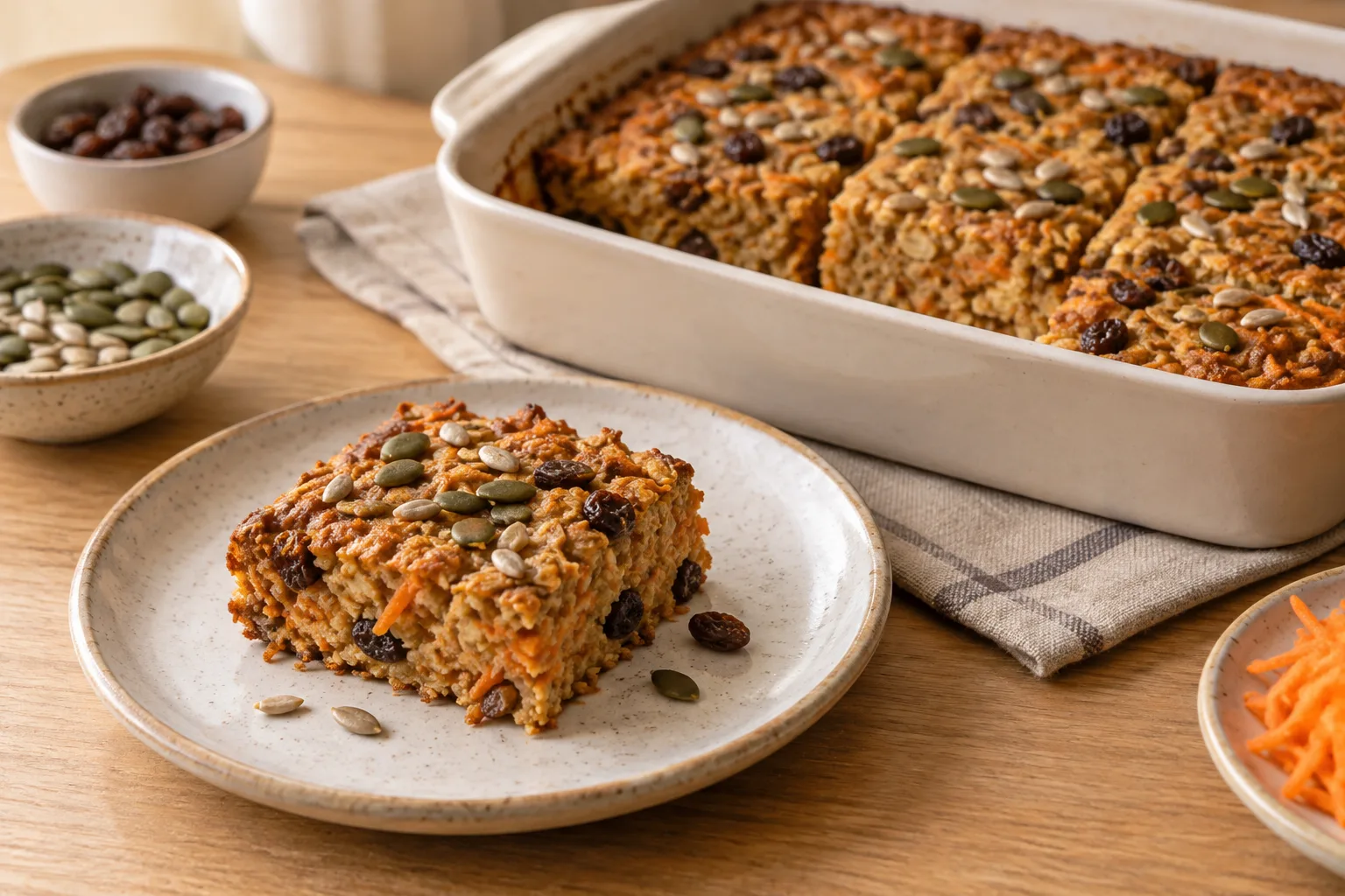 Avena al forno con semi