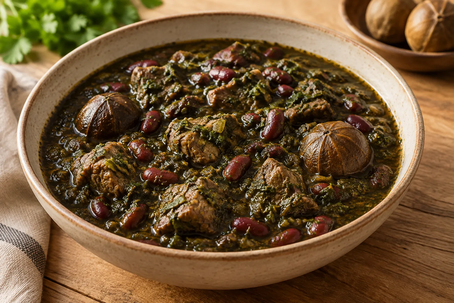 Ghormeh sabzi iraniano
