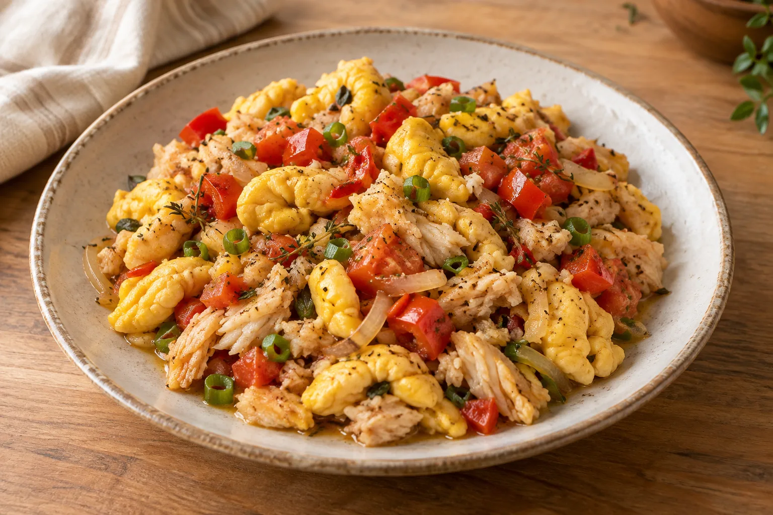 Ackee con baccalà salato