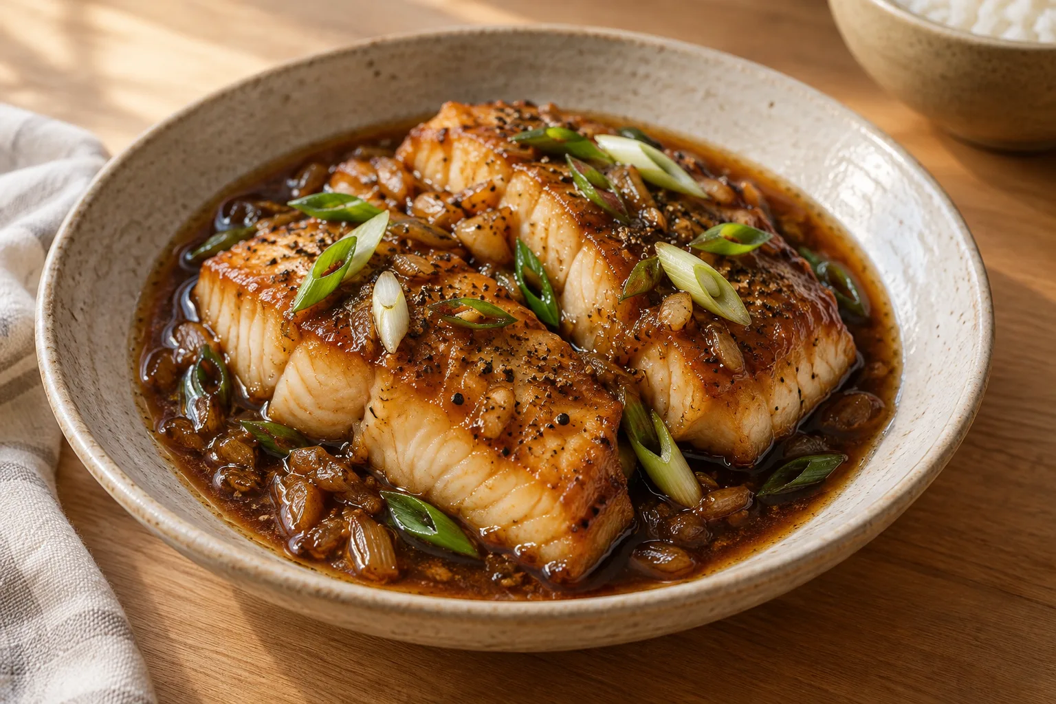 Pesce vietnamita caramellato (Cá kho)