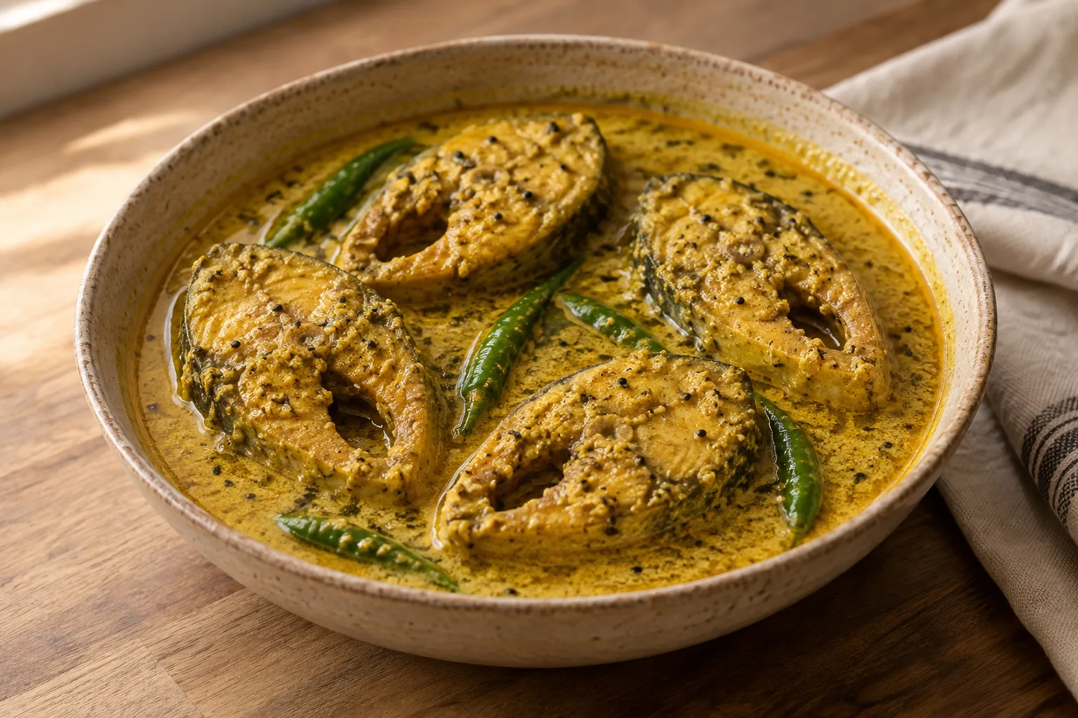 Shorshe ilish: hilsa in salsa di senape
