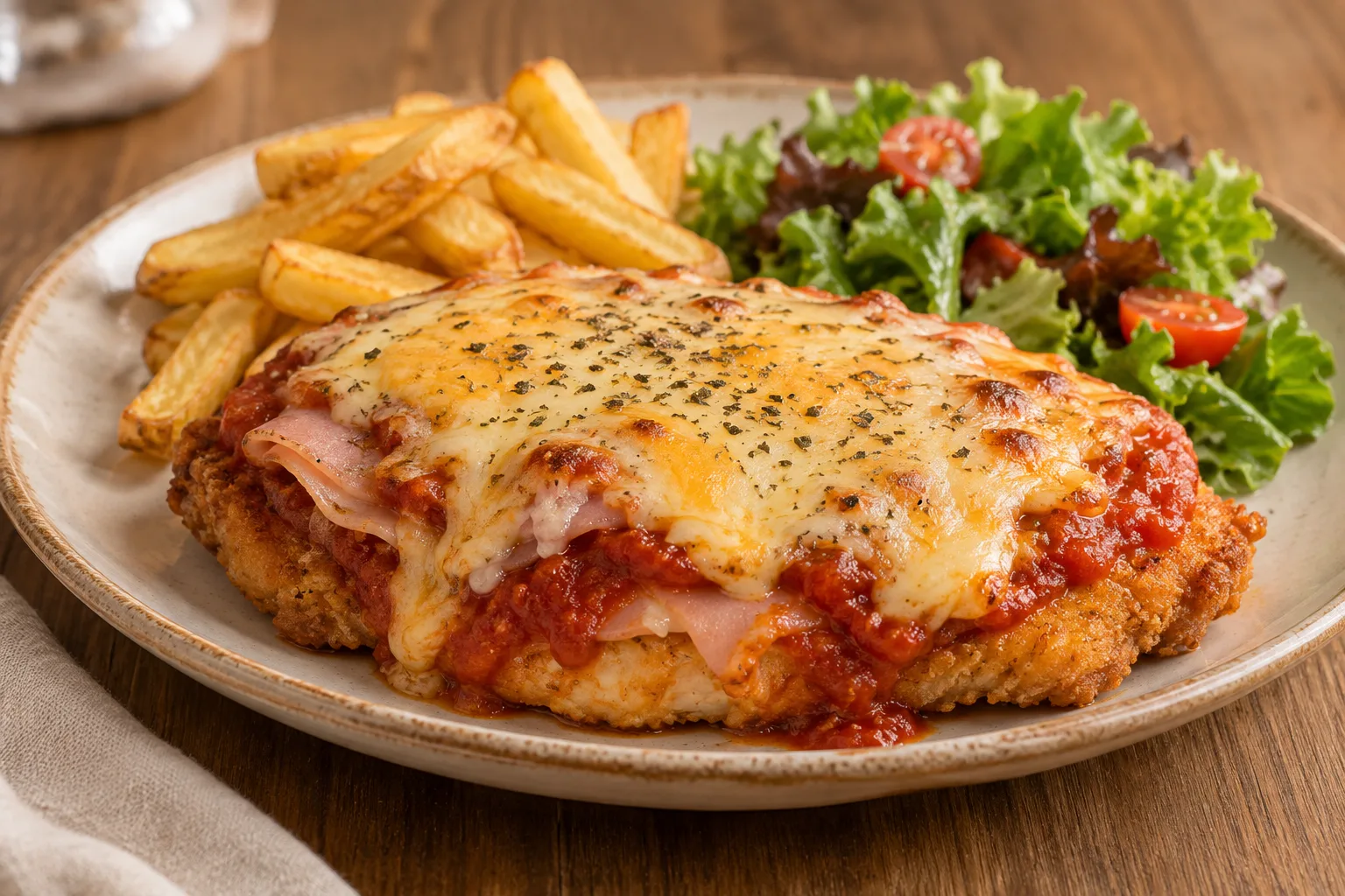 Chicken parmigiana all’australiana