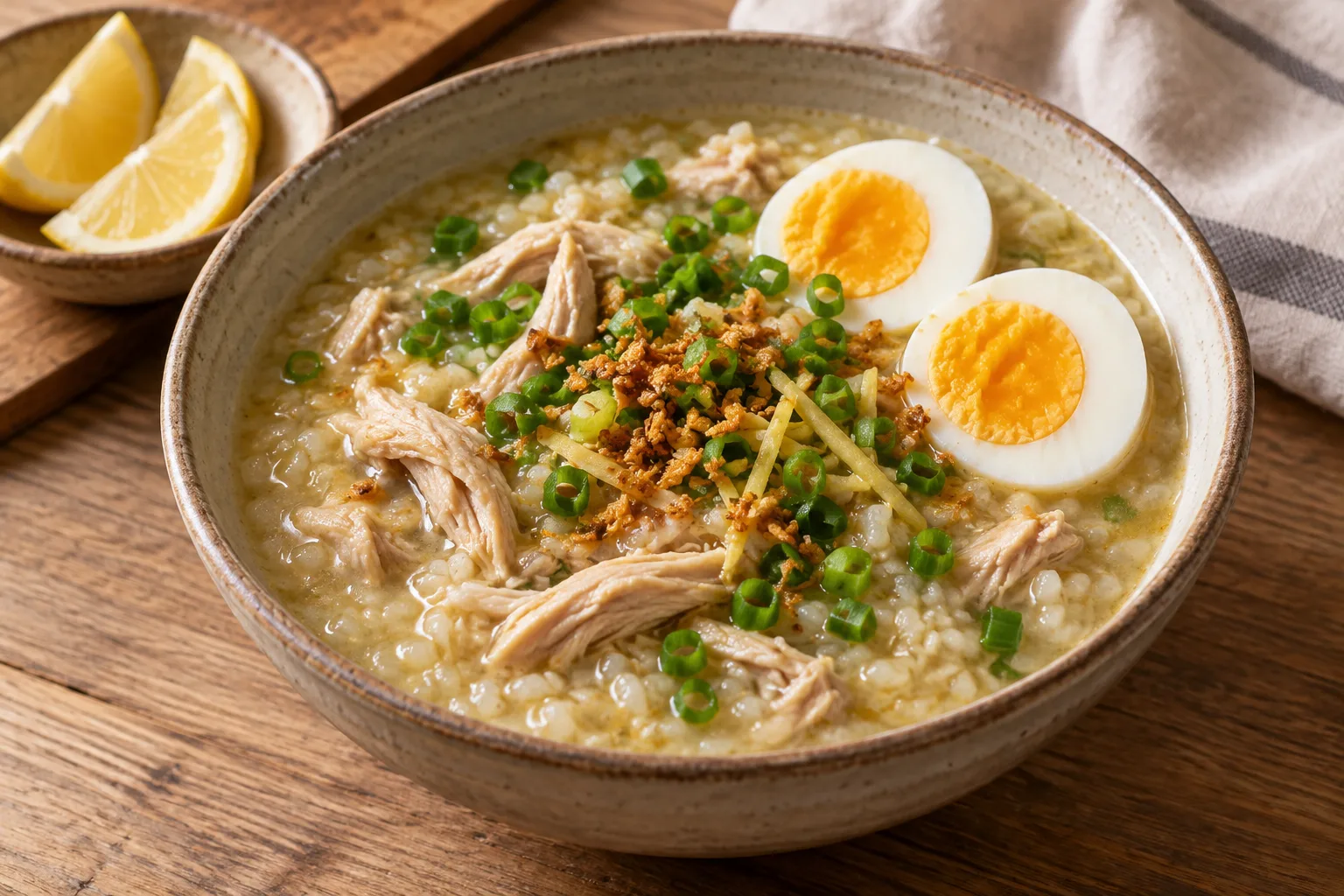 Arroz caldo filippino di pollo