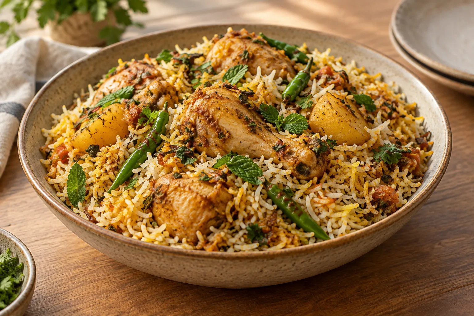 Biryani sindhi di pollo