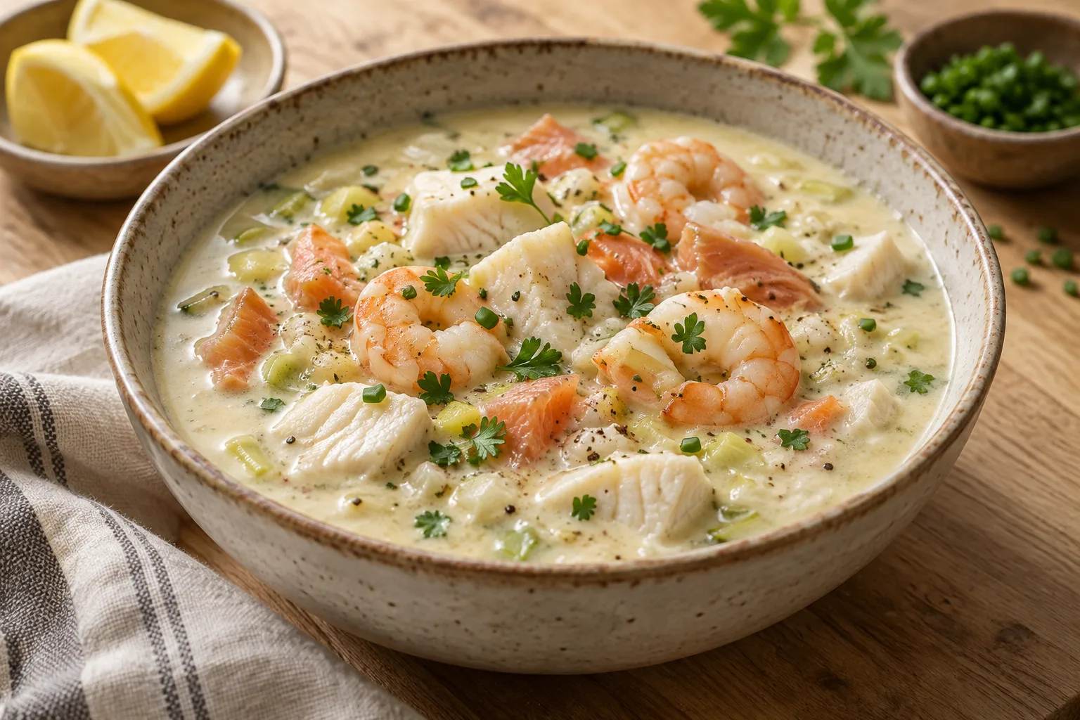 New Zealand Fish and Seafood Chowder