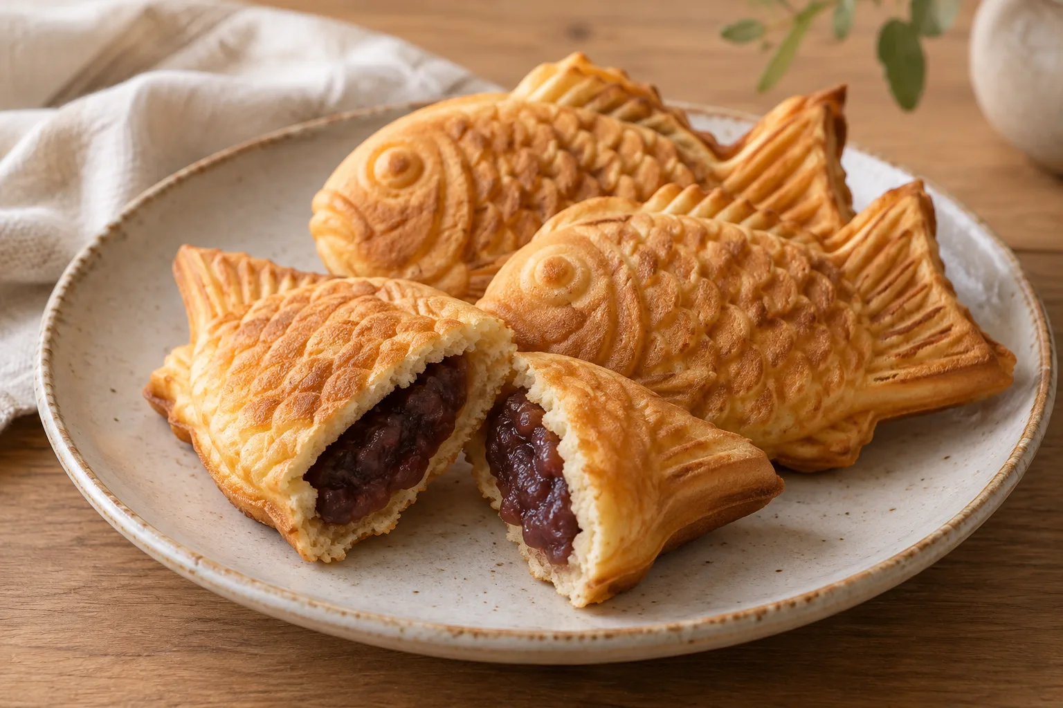 Taiyaki giapponesi ripieni di anko