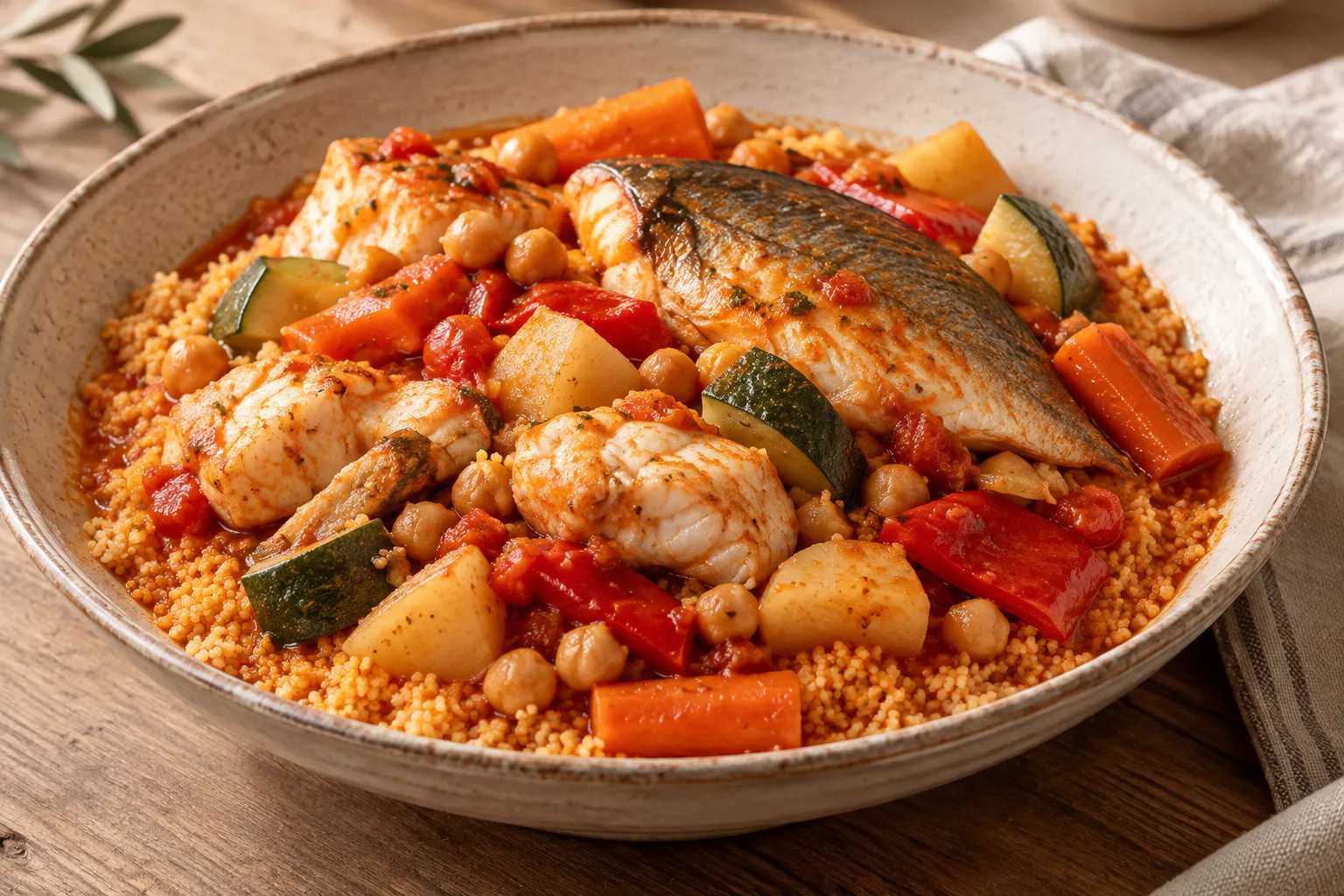 Couscous tunisino di pesce