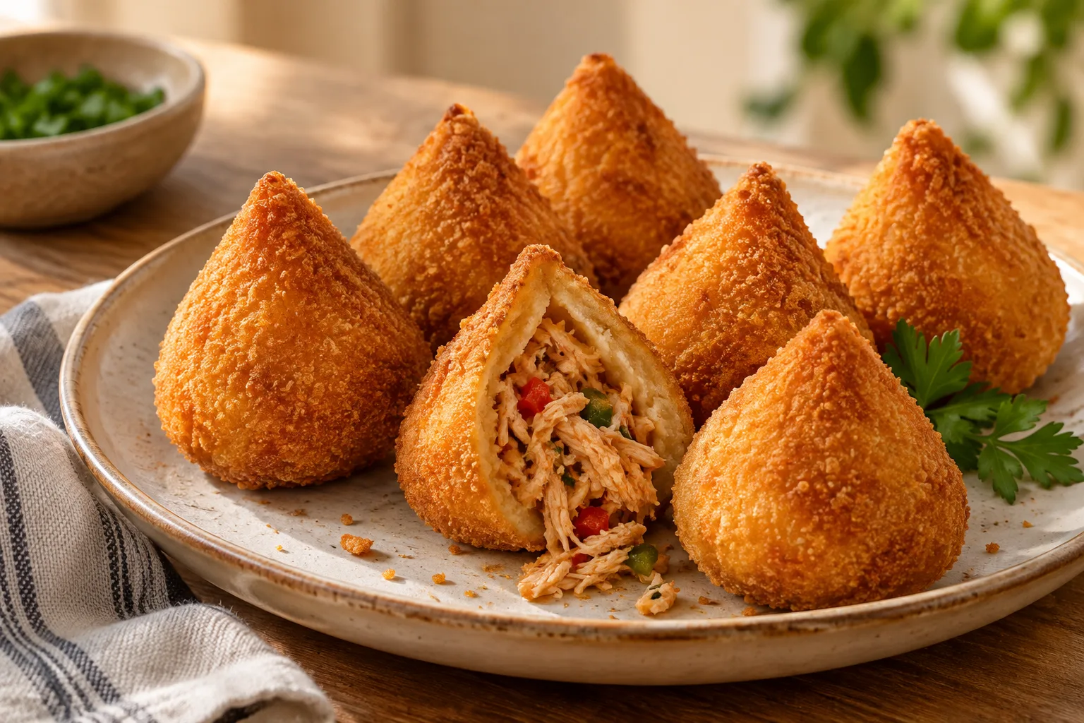 Coxinhas brésiliennes au poulet