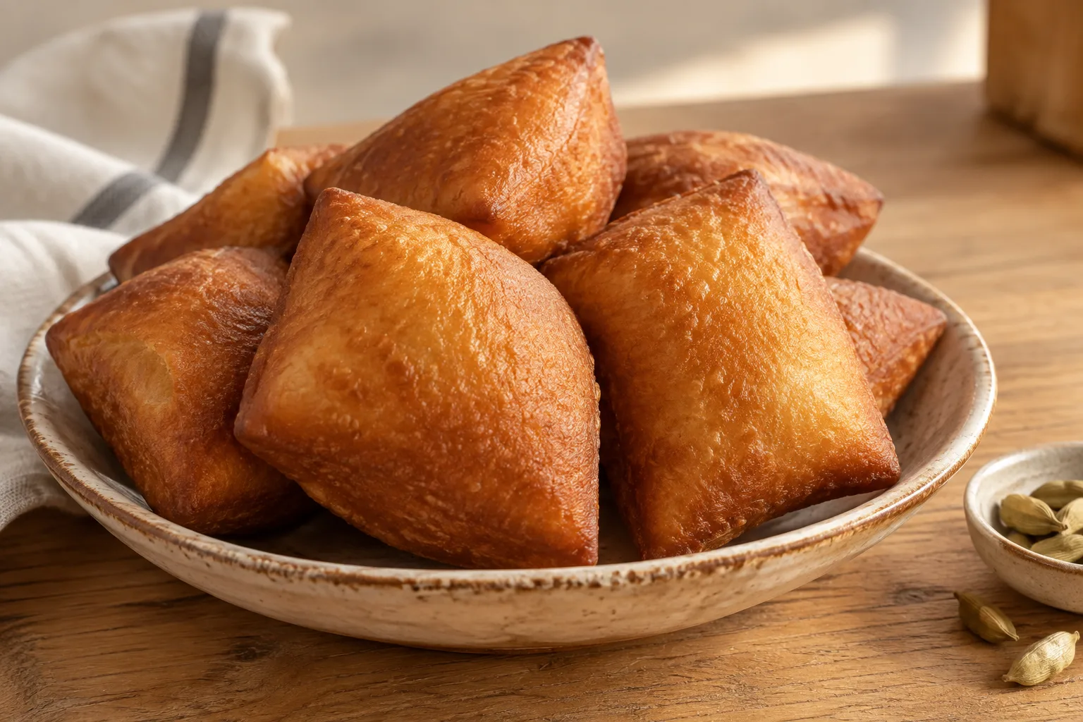 Mahamri kenioti al cocco e cardamomo