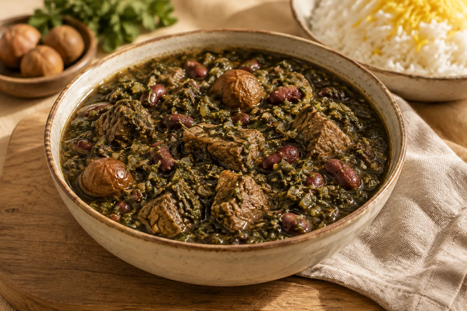 Iranisches Ghormeh Sabzi