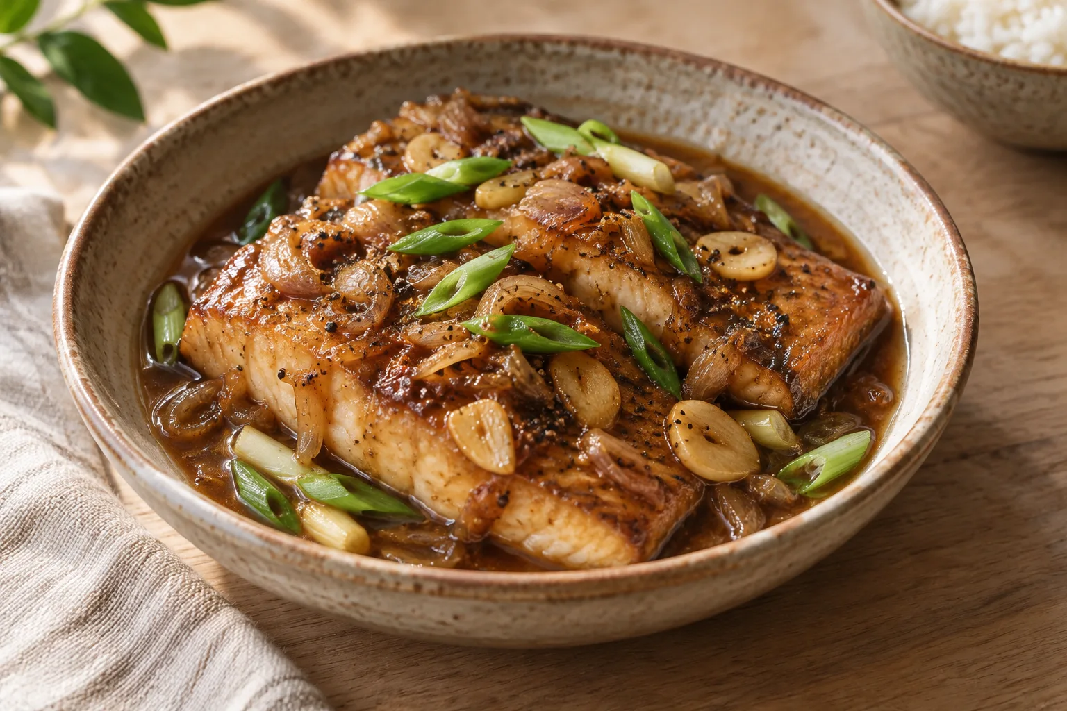 Pesce vietnamita caramellato (Cá kho)