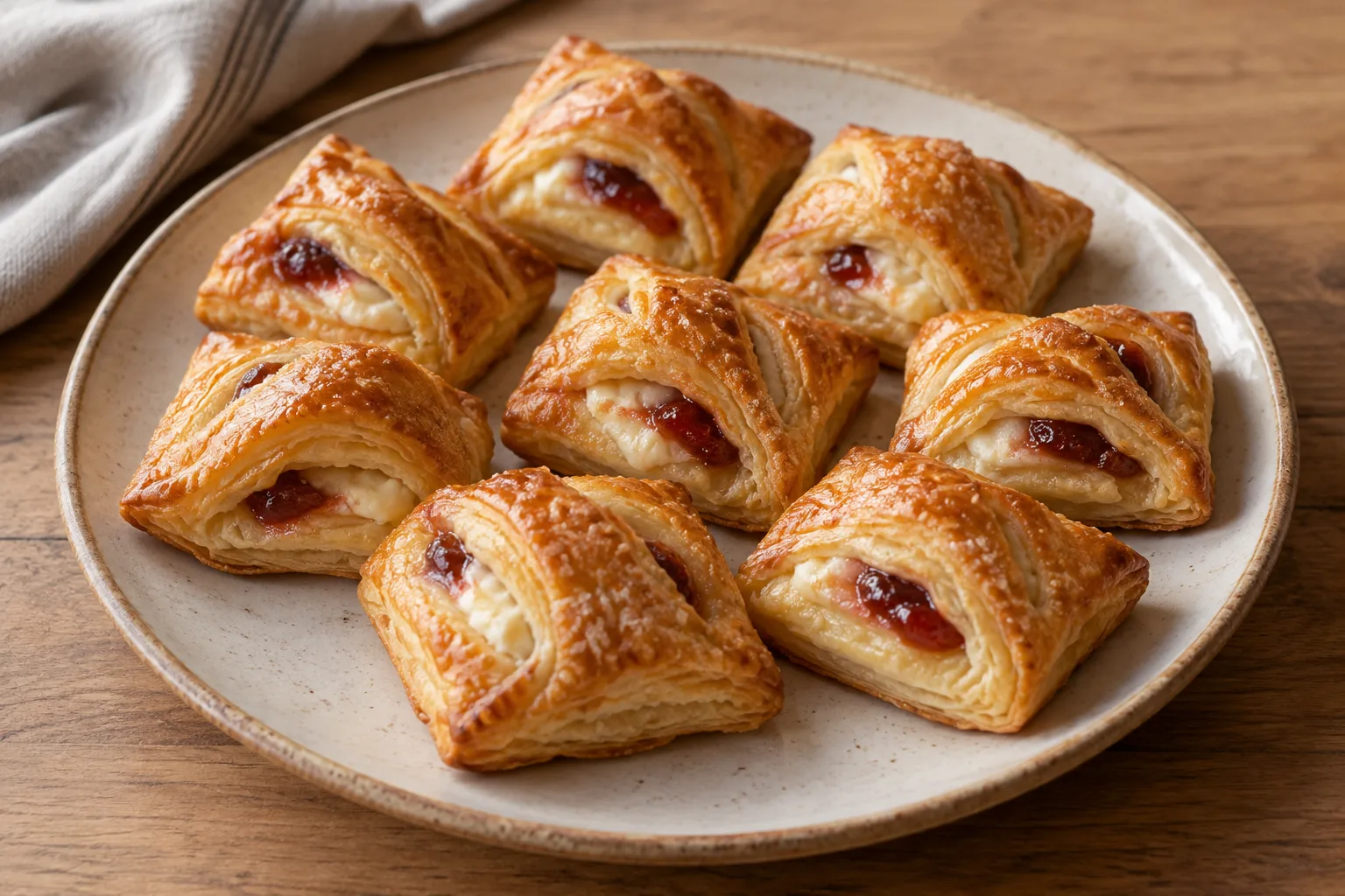 Sfogliatine cubane alla guava e formaggio cremoso