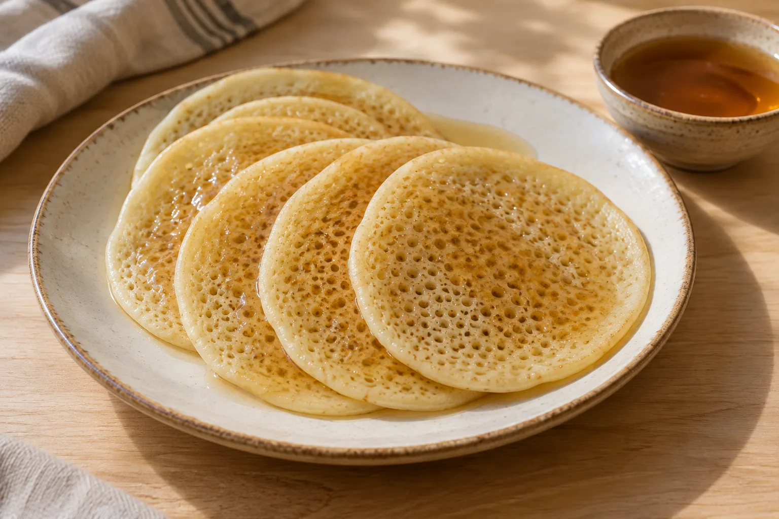 Qatayef semplici con sciroppo