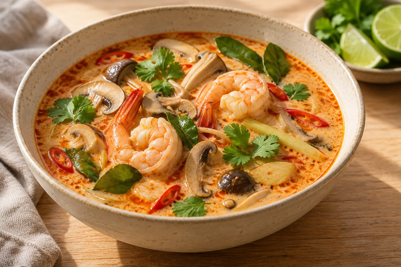Tom yum cremoso di gamberi (Tom Yum Goong Nam Khon)