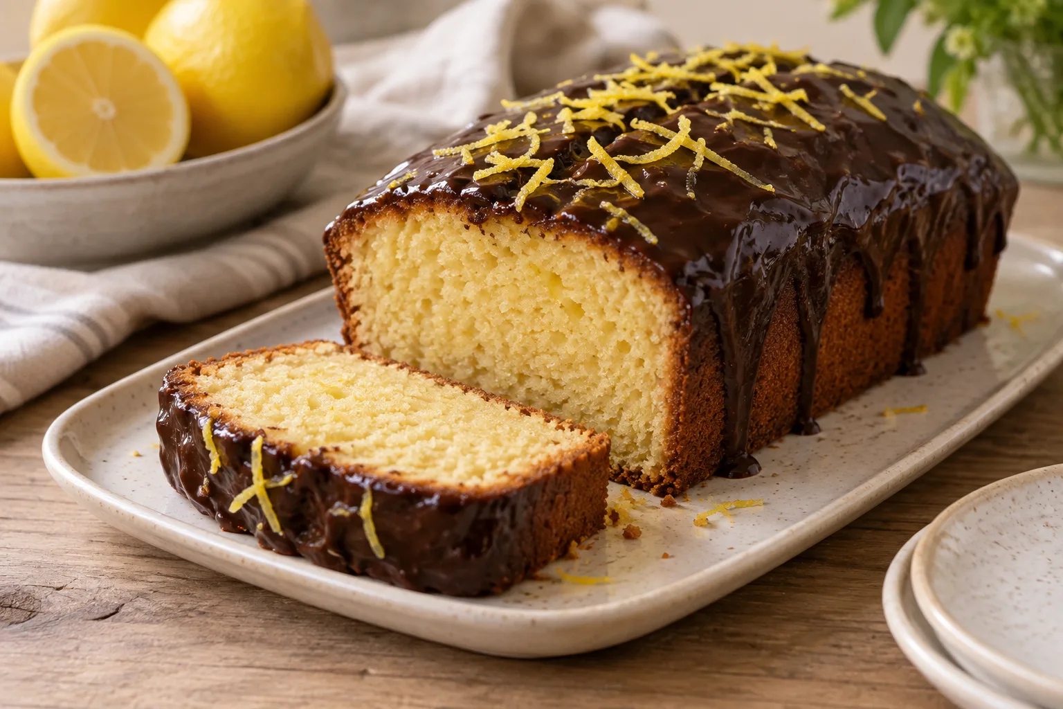 Torta al cioccolato e limone