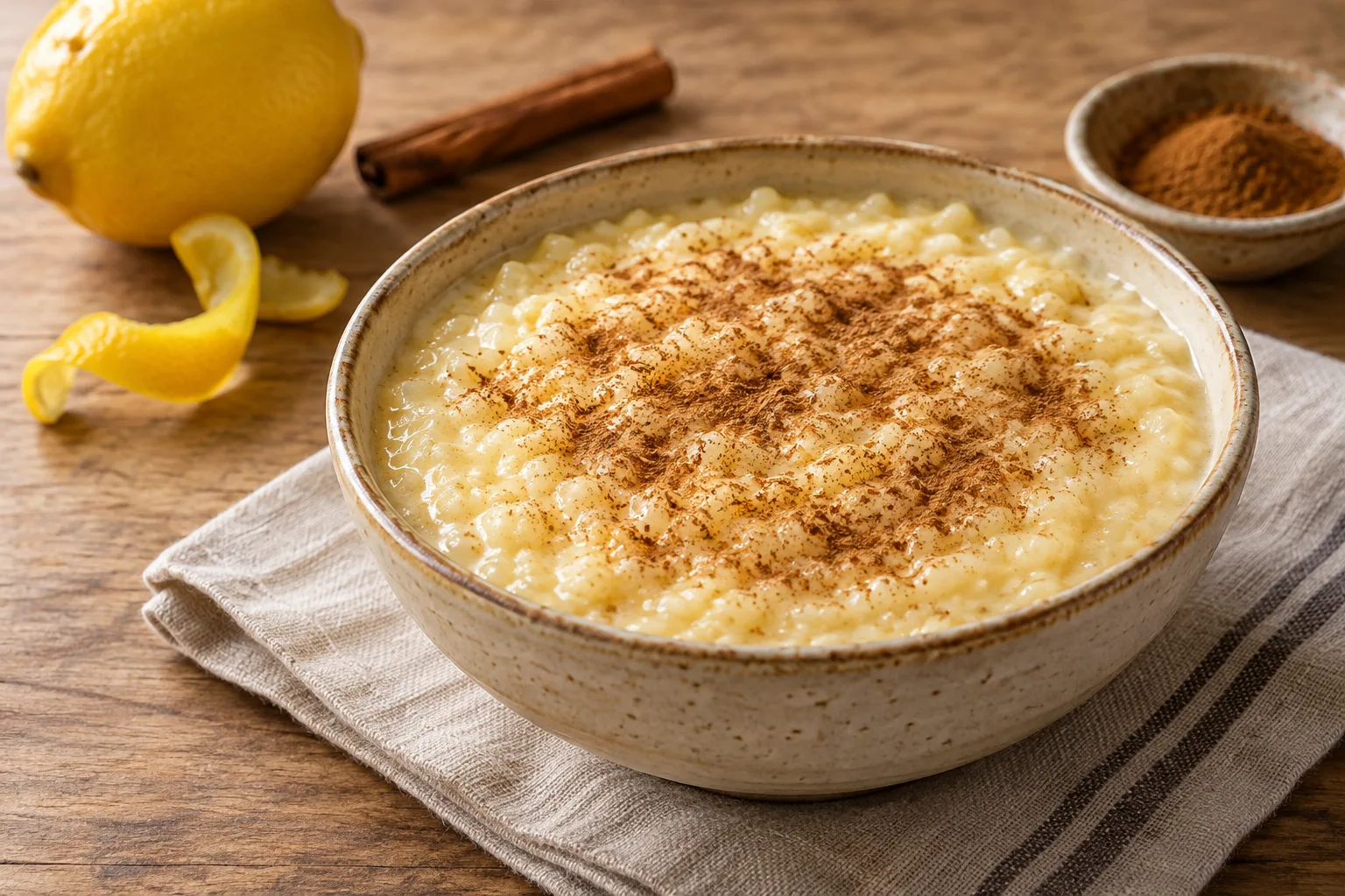 Portugiesischer Arroz doce mit Eigelb