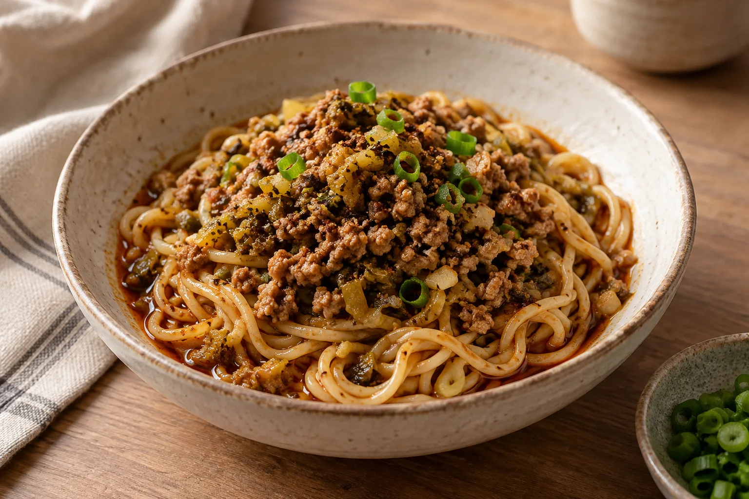 Dan dan noodles del Sichuan