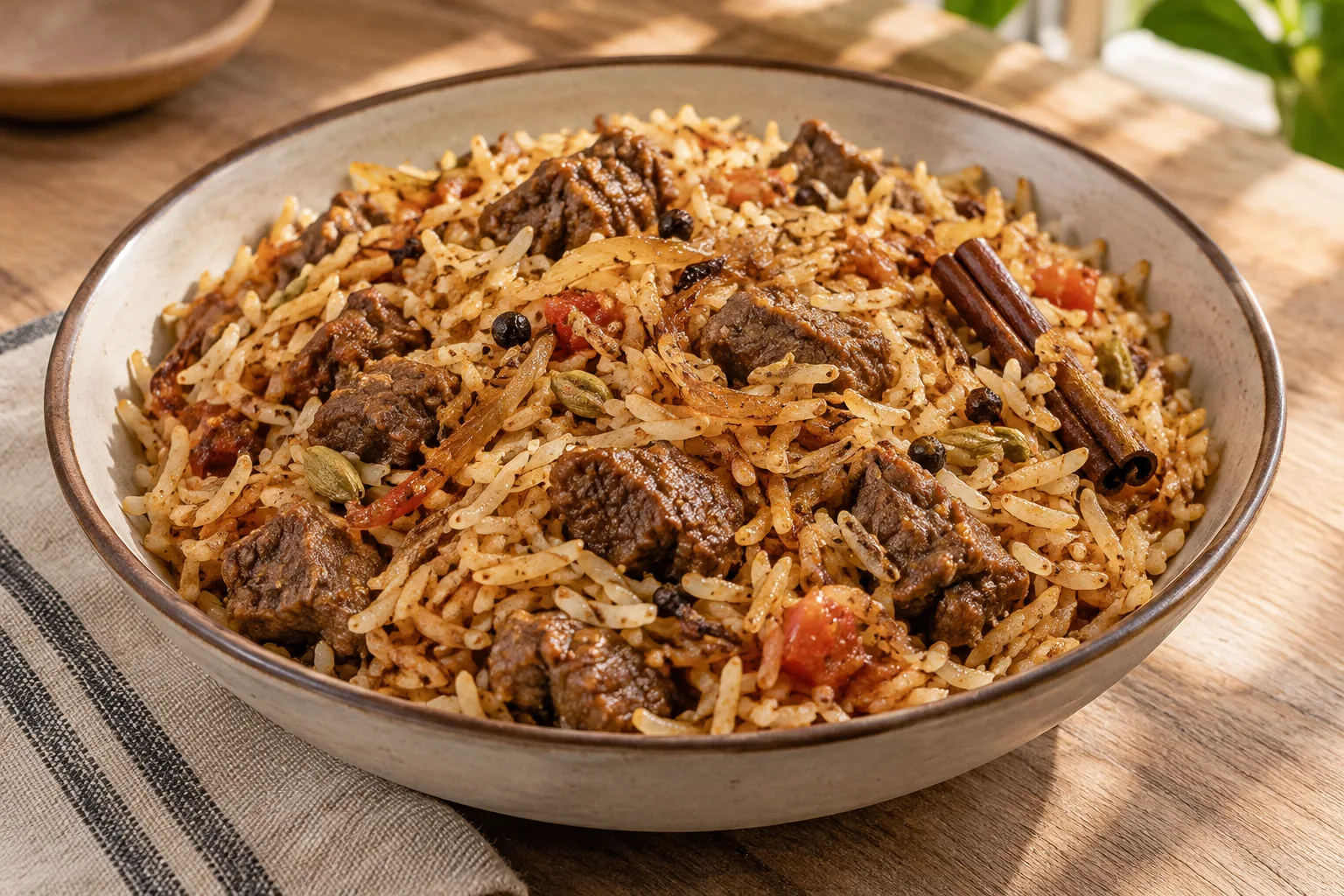 Pilau keniano di manzo